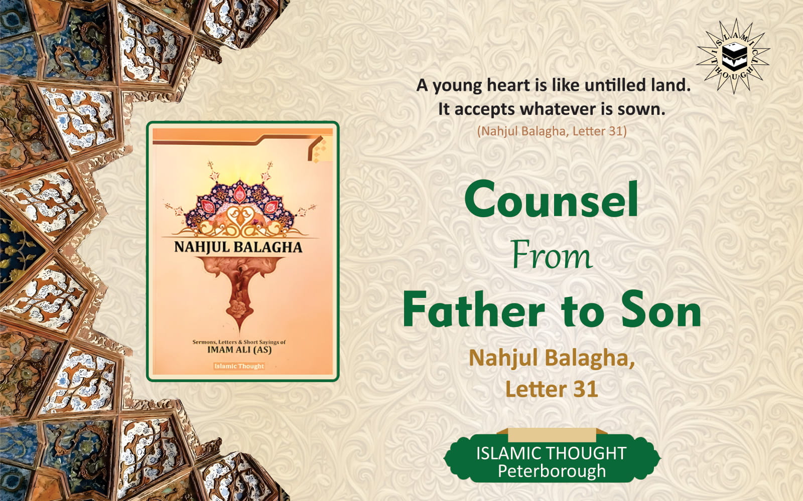 Counsel from Father to Son